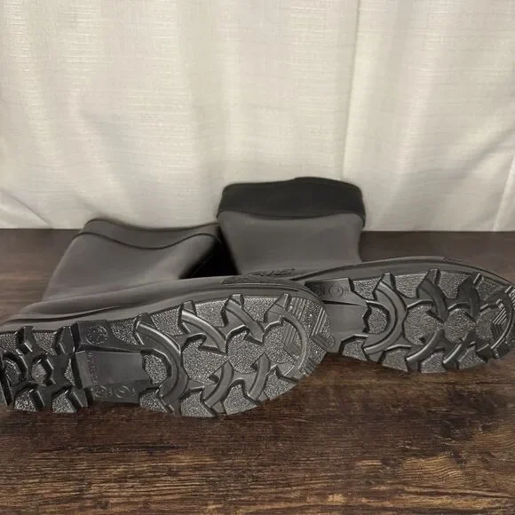 SERVUS Rubber Waterproof PVC Work Boots Plain Soft Toe Men 7 Wmn 9 - Picture 5 of 7